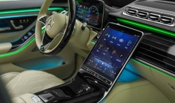 Mercedes S580 LWB STeering and infotainment view